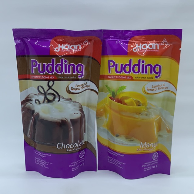 Haan Pudding Instant Pudding Mix POUCH Chocolate MANGGA 145gr Shopee