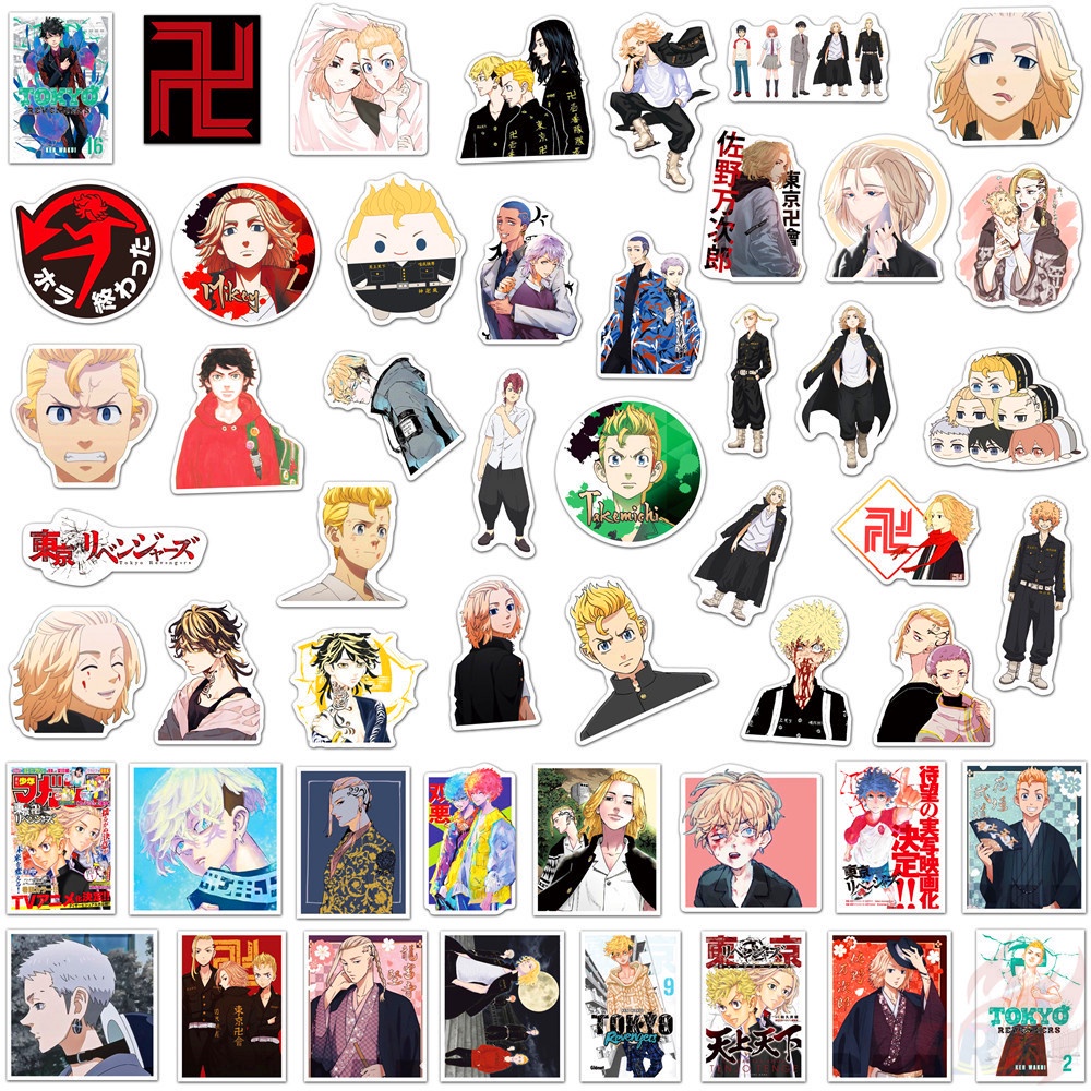 100Pcs/Set Tokyo Revengers Series A Stickers Anime DIY Fashion Mixed