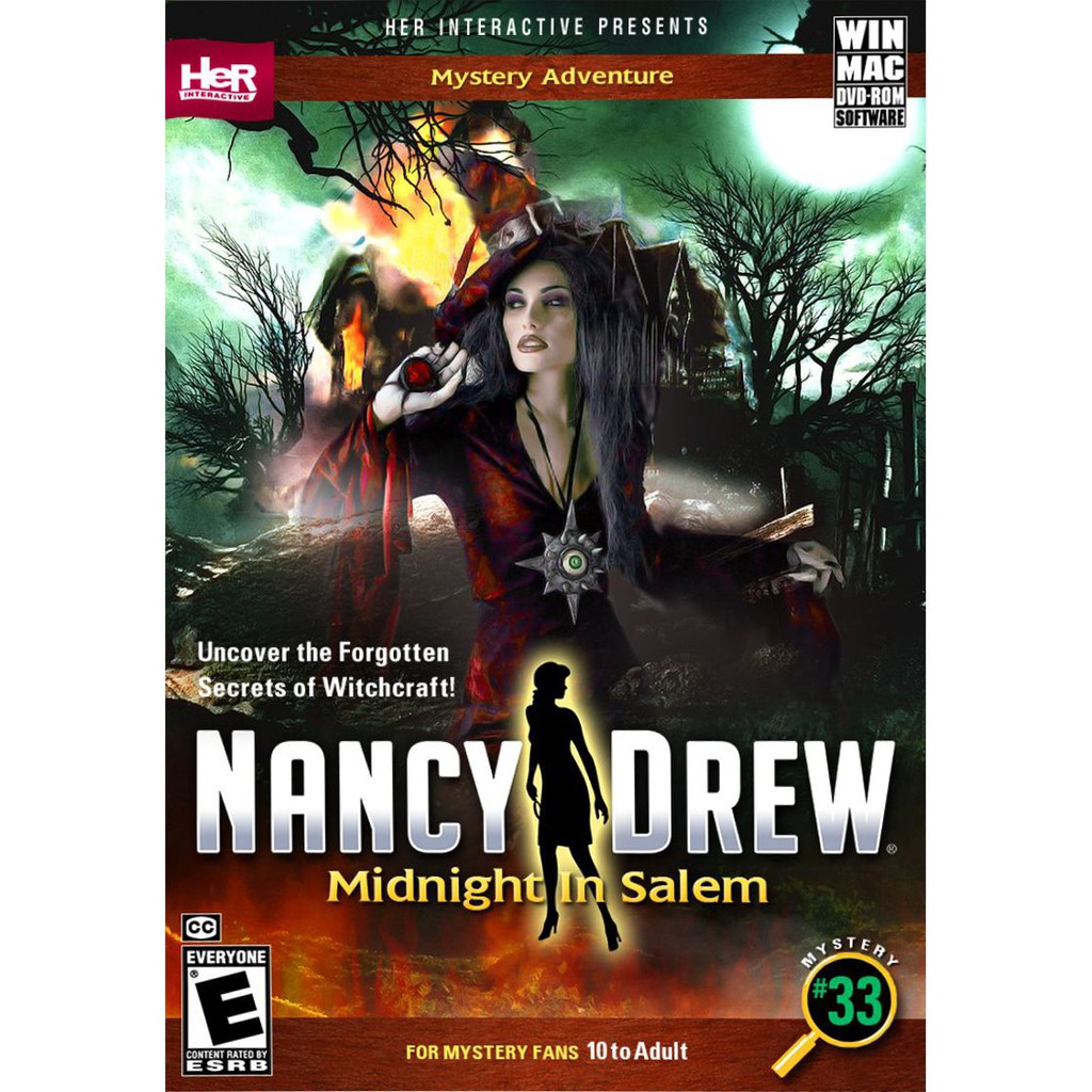 Shop Malaysia Nancy Drew Midnight In Salem Offline Pc Games With Cd Dvd Shopee Singapore