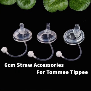 Tommee Tippee PP Glass Baby Bottle 6cm Wide neck feeding Accessories Sippy drink cup teat with straw For 6+months infant Learn to drink #0
