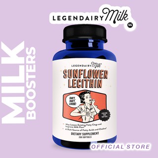 Legendairy Milk Sunflower Lecithin Organic 200 caps | Treat Clog Duct