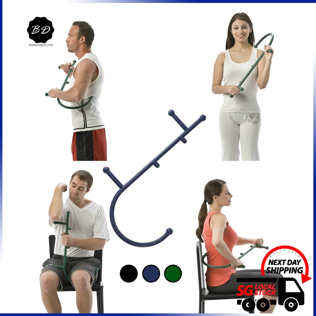 🚀[SG] Self Massage Cane Stick Hook Bar/ Thera Cane Trigger Point Tool