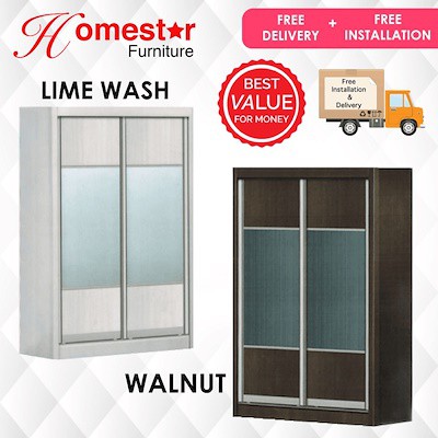 Homestar Best Selling 5 5ft Full Height Sliding Wardrobe Big