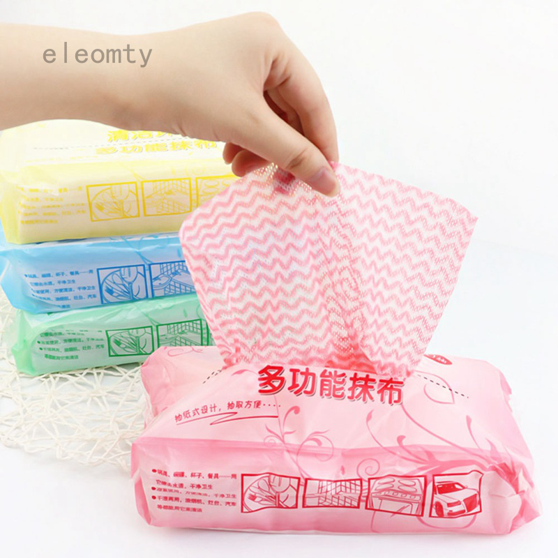 eleomty Disposable Rag Dish Cleaning Cloth Dishwashing Cloth Home