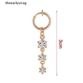 Image of thu nhỏ Theearlyut 1PCS Fake Belly Piercing Clip On Belly Ring Butterfly Fake Tragus Earring . #2