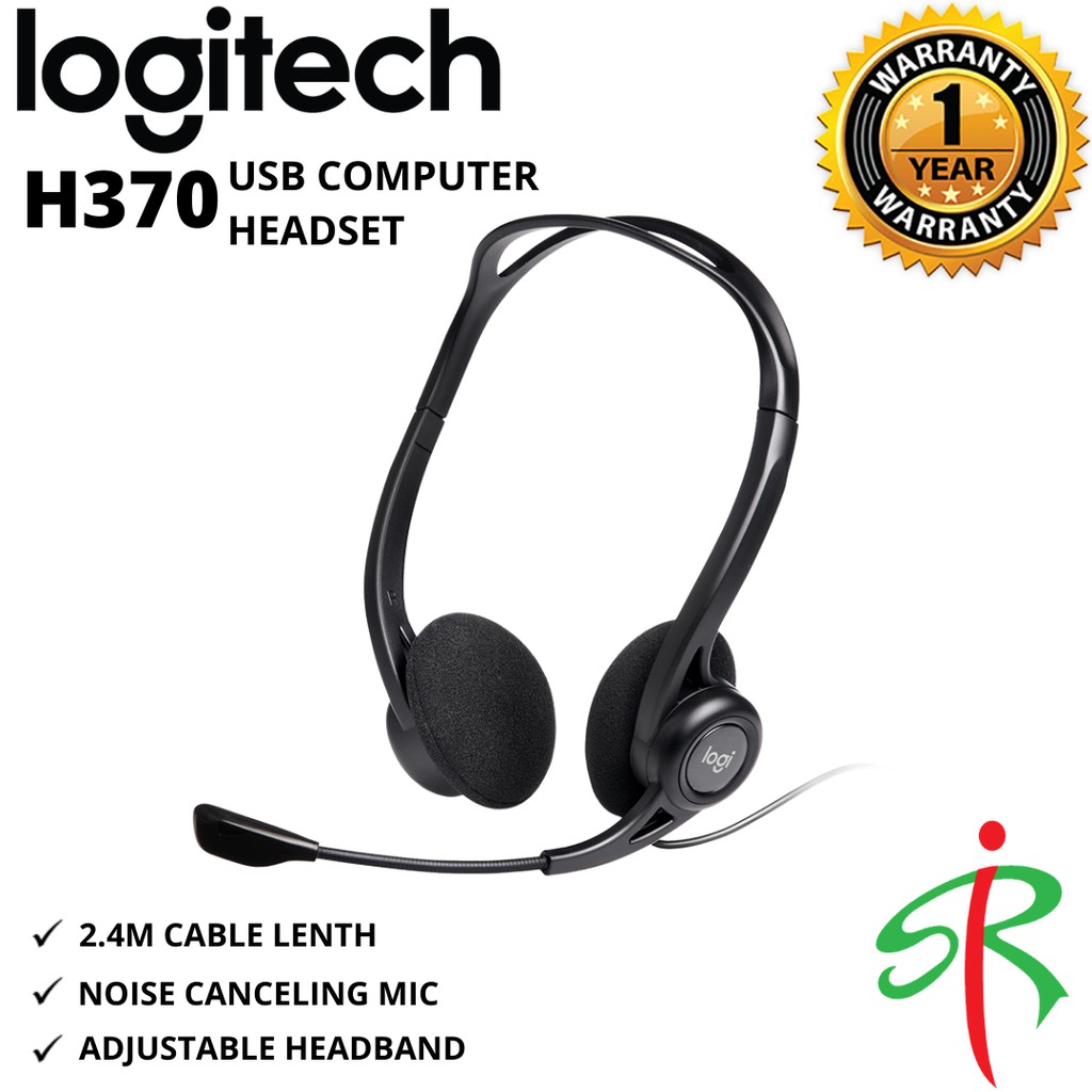 headset logitech h370 usb
