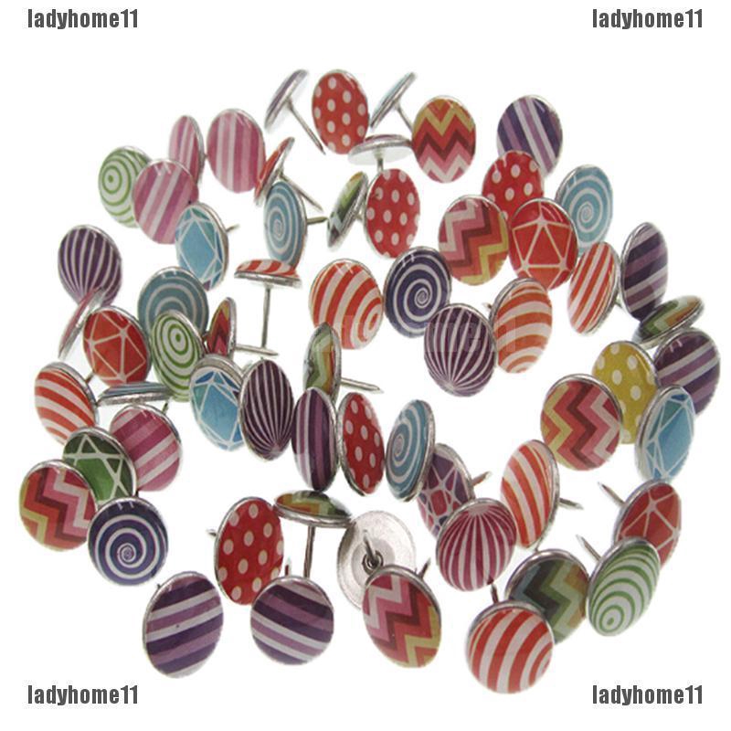 100pcs Creative Fashion Push Pins Decorative Thumbtacks For Wall