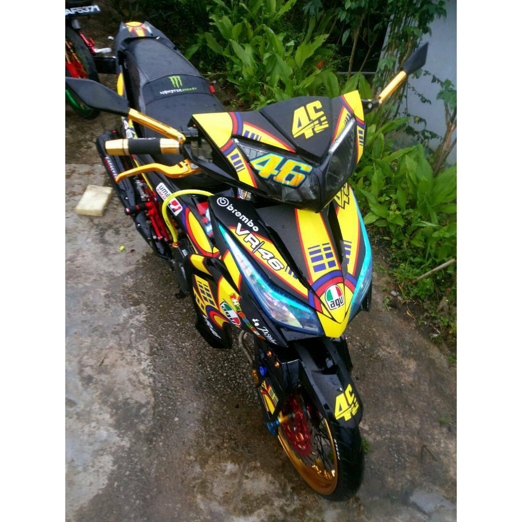 Motor Sticker Wave Dash 110 V2 Honda Full Body Shopee Singapore