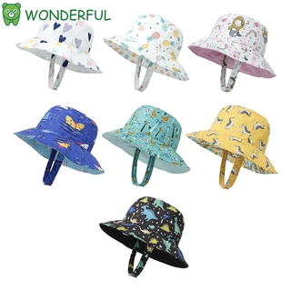 WONDERFUL Cute Baby Boy Hats Kids Caps UPF 50+ Bucket Hat Baby Sun Hat Wide Brim Summer Baby Girl Hats Infant Beach Hat Toddler Hat