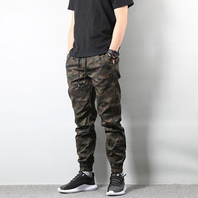 camo cargo joggers mens