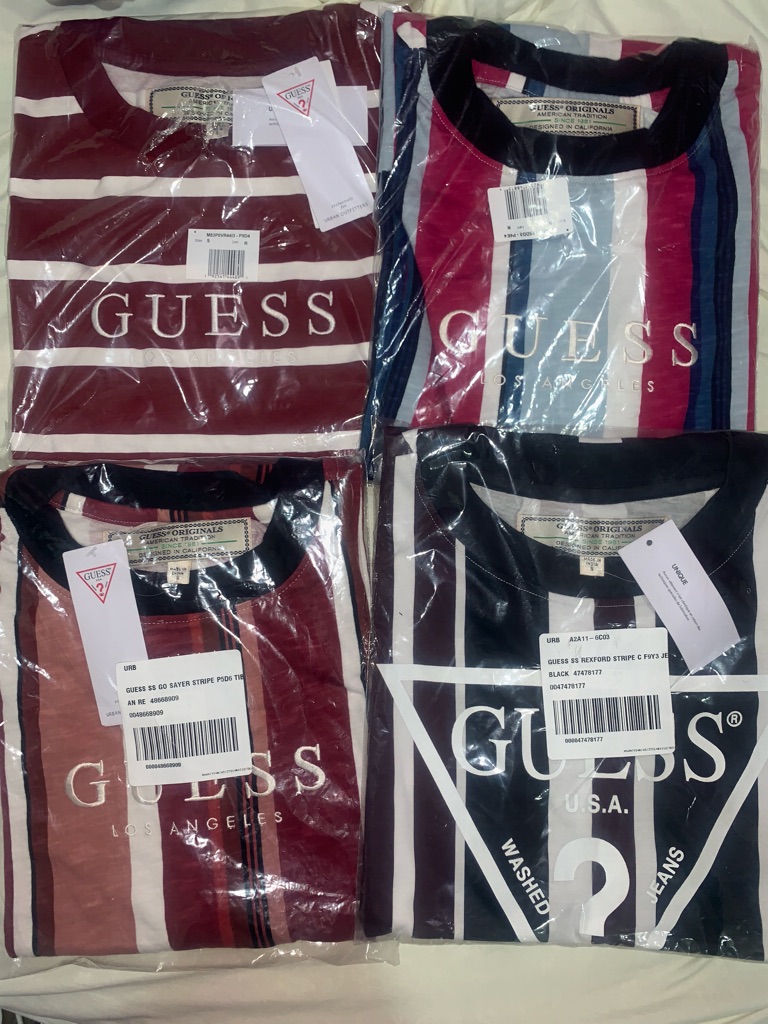 guess rexford stripe tee