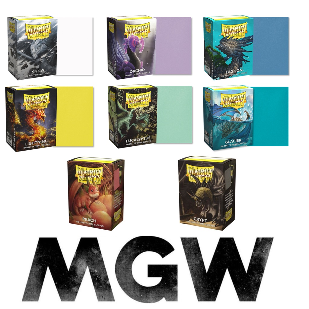 Dragon Shield Dual Matte 100ct Standard Size Card Sleeves Brand New
