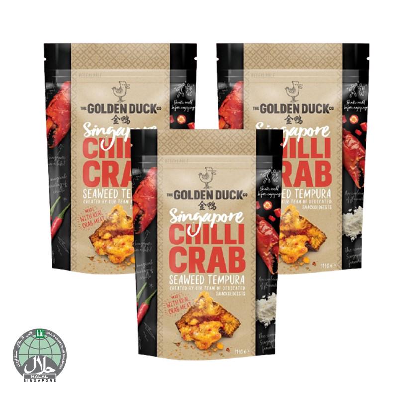 [Bundle Of 3] The Golden Duck Chilli Crab Seaweed Tempura, 102g (Halal