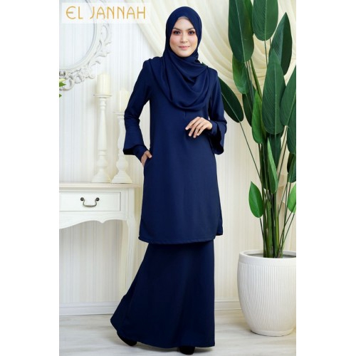 Baju Kurung Navy Vlue