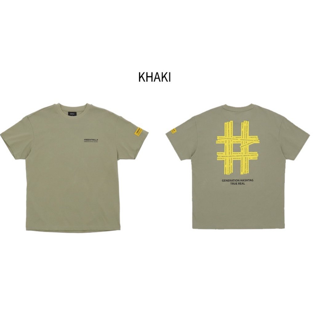 ☆BEENTRILL☆Drippy Hashtag Overfit Short Sleeve Setup - www