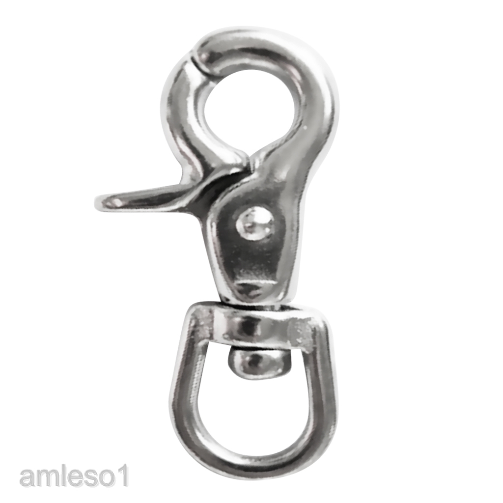 X Mm Stainless Steel Swivel Eye Bolt Snap Hook Round Swivel Silver Archives Midweek Com