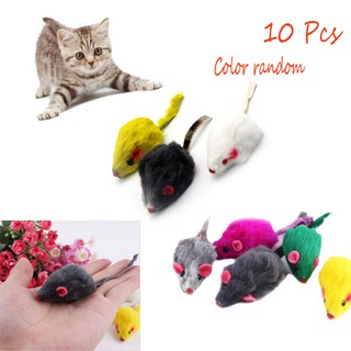 10Pcs Color Random Cute Mini Pet Supplies Kitten Puppy Funny Fake Mouse #1