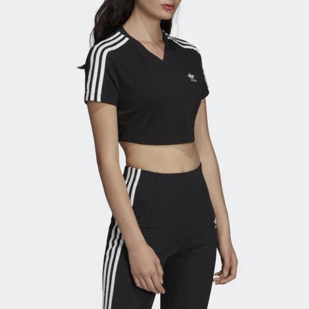 Adidas Crop Tops Women Sports T-shirts 