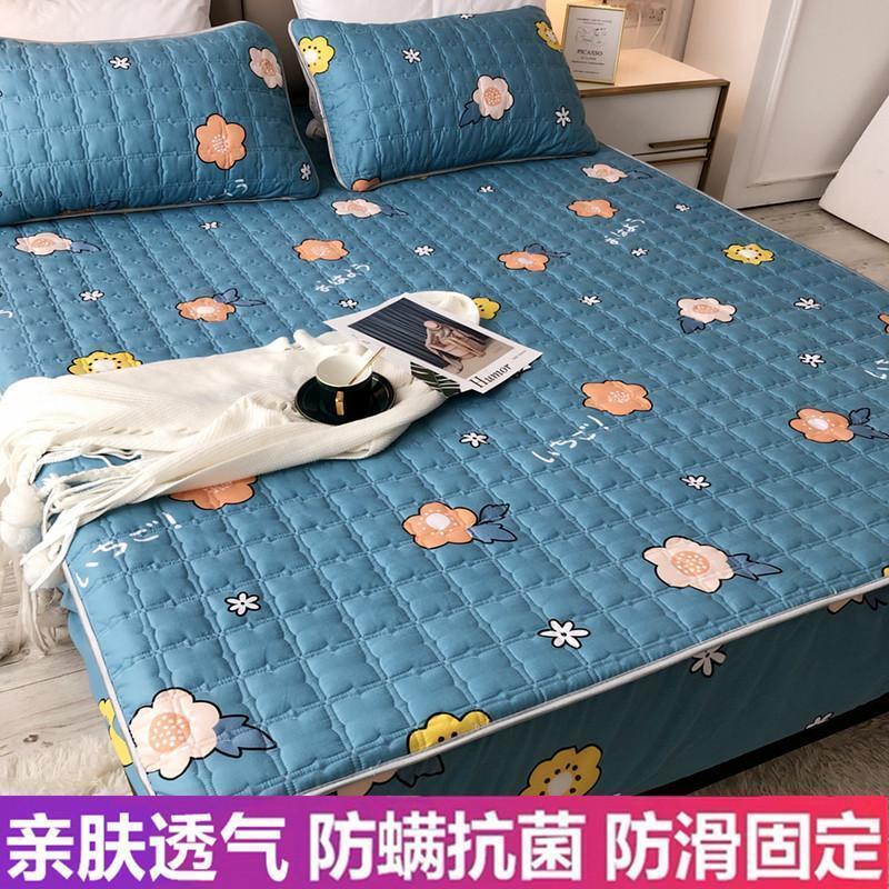 Include 2 Pillowcase Quilted Simmons The Fitted Sheet Bedspread Thin Mattress Dust Protection Set Shopee Singapore