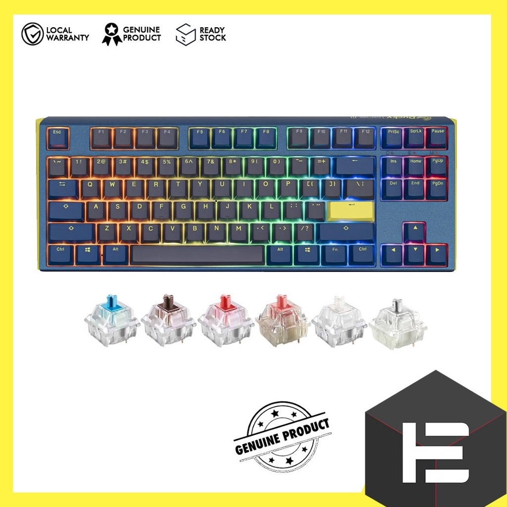 DUCKY ONE 3 TKL DAYBREAK RGB MECHANICAL KEYBOARD ( MX BLUE / MX BROWN