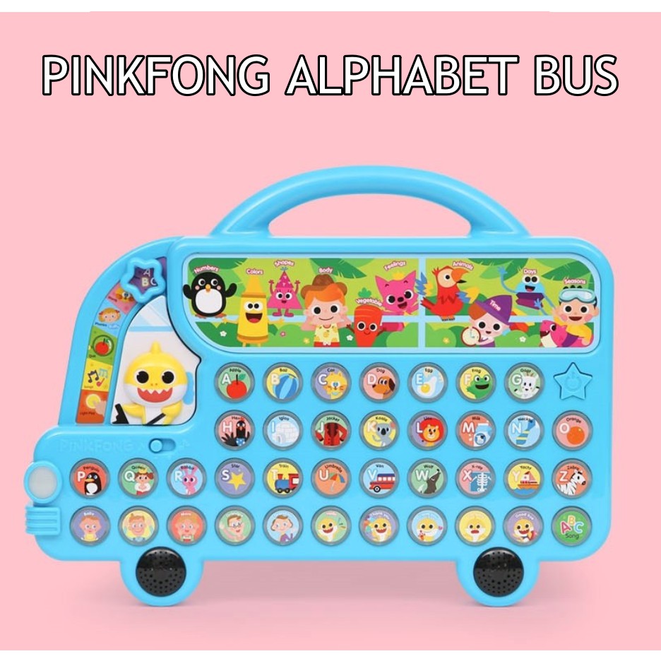 pinkfong baby shark alphabet bus