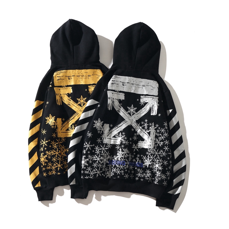 off white snowflake hoodie