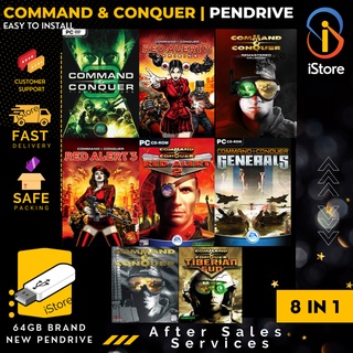 Command and conquer collection 8in1 pendrive PC game for Windows 10 or 11