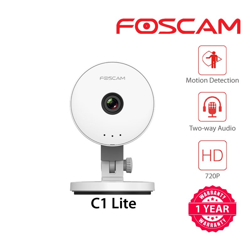 Foscam C1 Lite 720P HD Wireless PnP IP Camera With Wide 115 Degree View