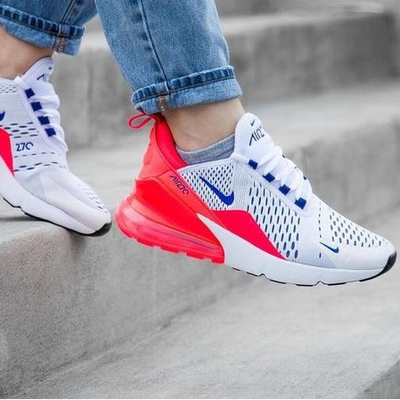 red and blue air max 270