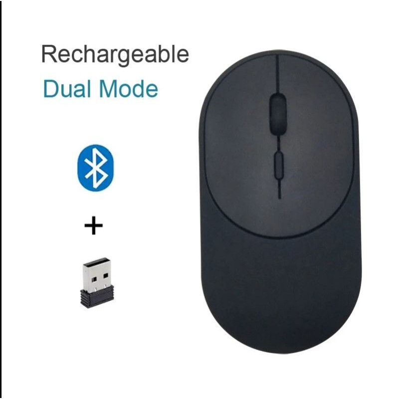 [SG] Dual Mode Mouse 2.4G USB + Bluetooth 5.1 Wireless MOUSE USB ...