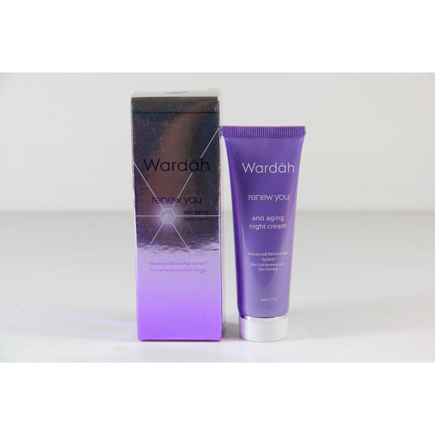 wardah renew you anti aging night cream