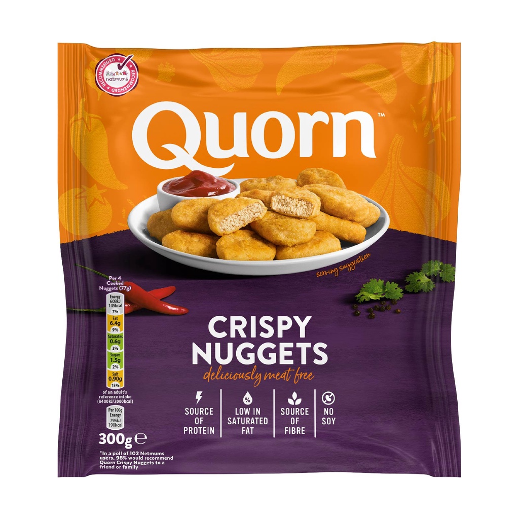 QUORN Crispy Nuggets Meat Free Plant based Protein Alternative Monde