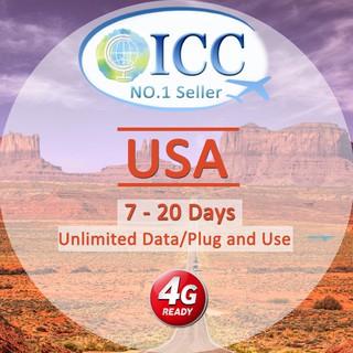 ICC_USA 7-30 Days Unlimited data SIM Card