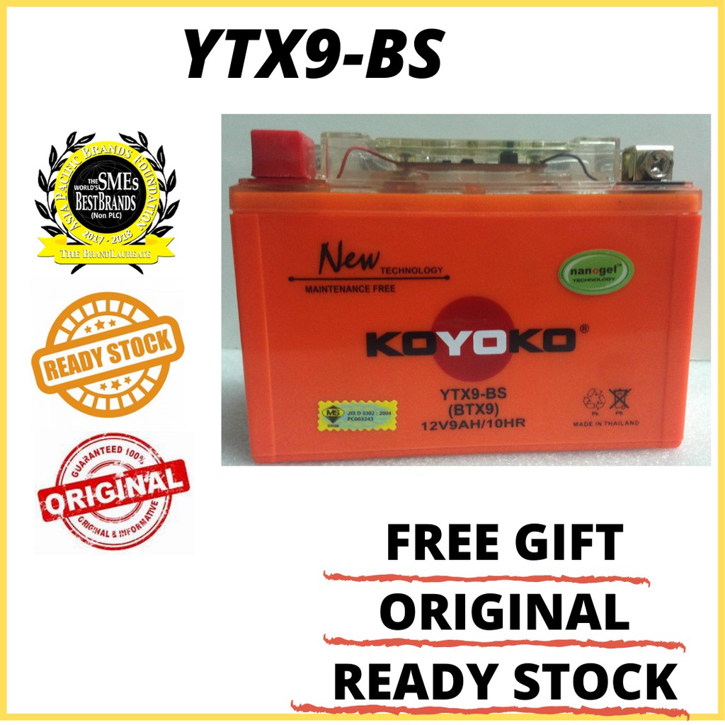 YTX9-BS FOR KTM 390 DUKE / CBR 250 / GSF400 / NINJA 250 / SKYLINE 200 / SYM 200 MOTORCYCLE GEL BATTERY | Shopee Singapore