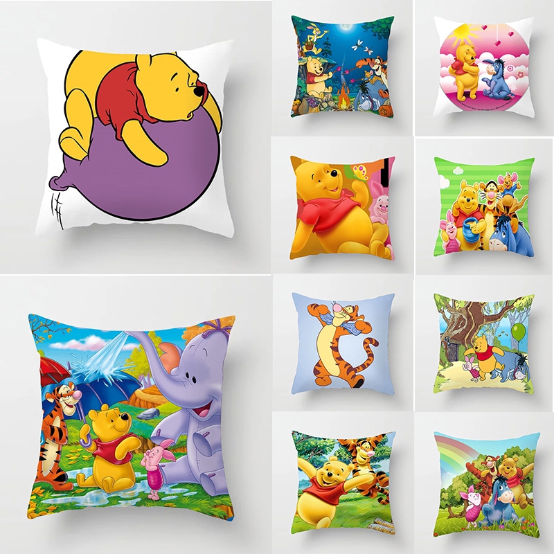 Cartoon Winnie the Pooh Animation Polyester Throw Pillow ...