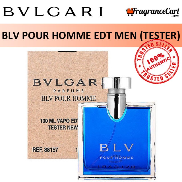 Bvlgari BLV Pour Homme EDT for Men (100ml/Tester) [Brand New 100% Authentic  Perfume FragranceCart] Bulgari Bvl Blu Blue | Shopee Singapore