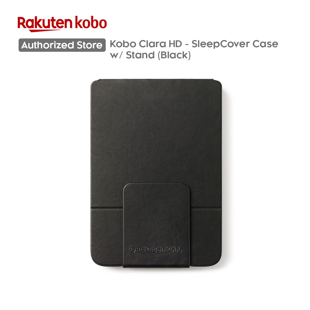 Black Case with Strap Stand kwmobile Cover Compatible with Kobo Clara HD 