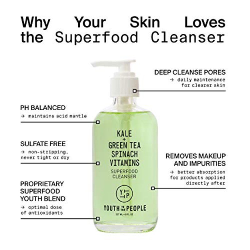 youth to the people kale green tea cleanser