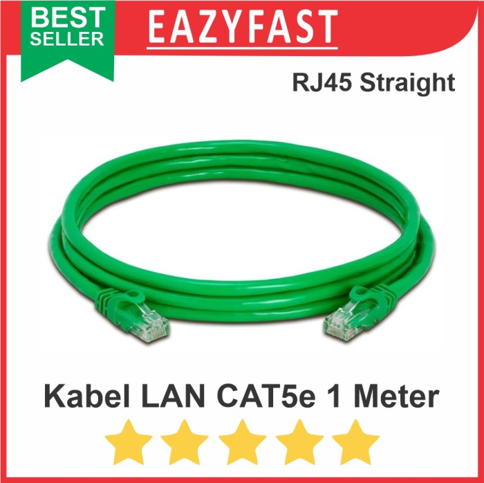 1m Cat5 Cat5e Network Cable Rj45 Utp Ethernet Lan Cable Shopee Singapore