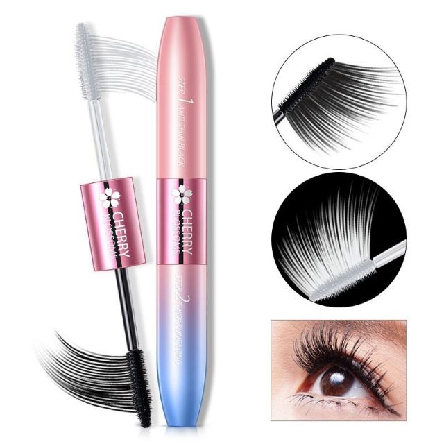 CHERRY BLOSSOM 2 IN 1 Double Mascara Lightening Rolled Long Mascara Big