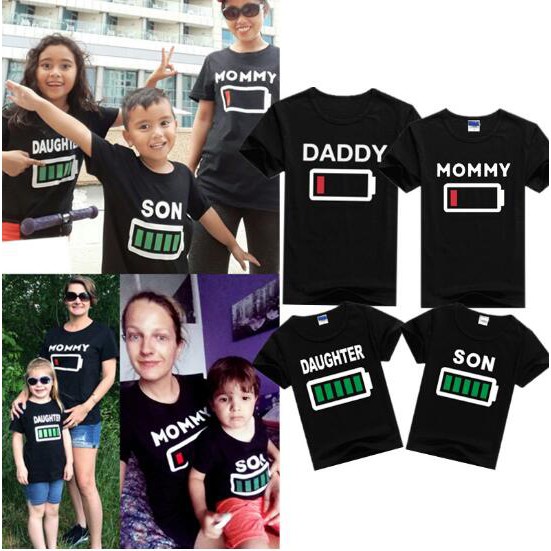 daddy mommy and baby matching shirts