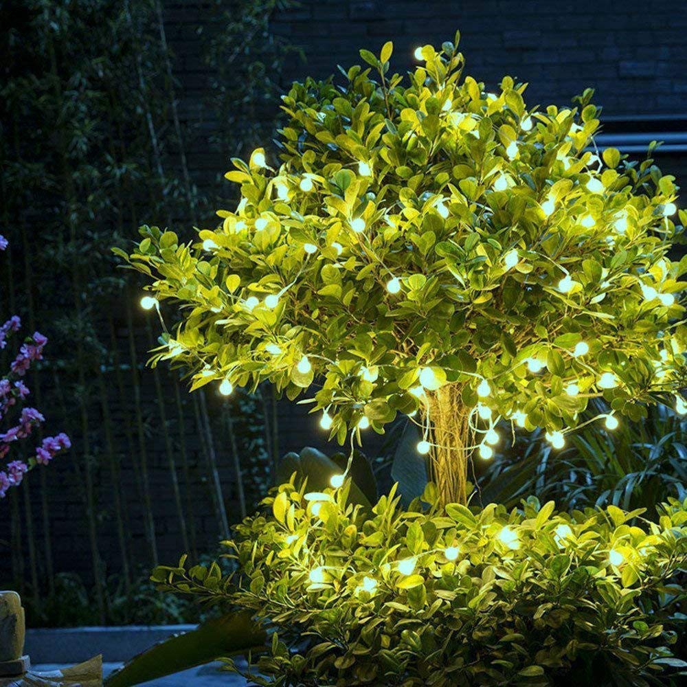 LED Ball String Fairy Light Battery Powered Festival Xmas Party Lamp House Decor Hari Raya