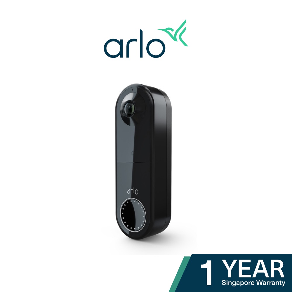 Arlo Avd2001b Essential Wire Free Hd Video Doorbell Package Detection 2 Way Audio Night Vision Easy Installation Shopee Singapore