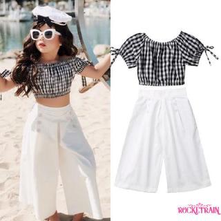 Details about   Summer Toddler Kid Girl Off Shoulder T shirt Bohemian Pant Clothes Outfits Set 