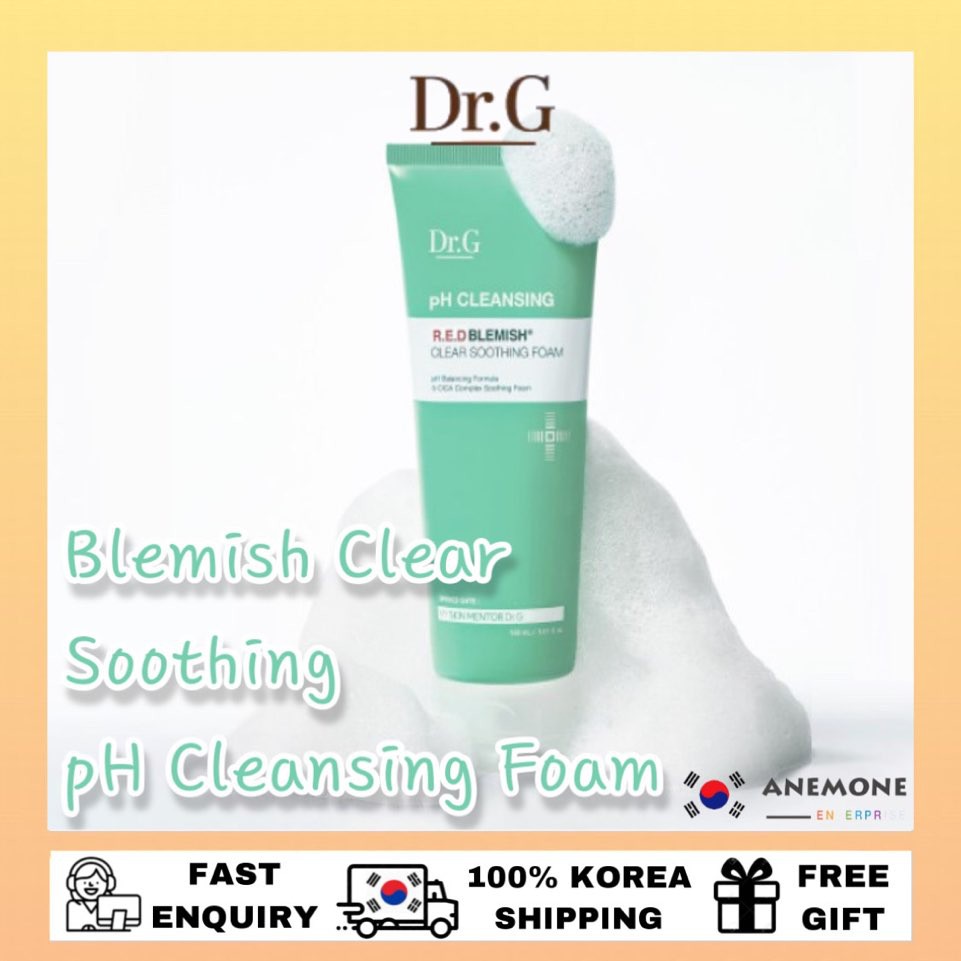 Dr G Ph Cleansing R E D Blemish Clear Soothing Foam 150ml Shopee Singapore