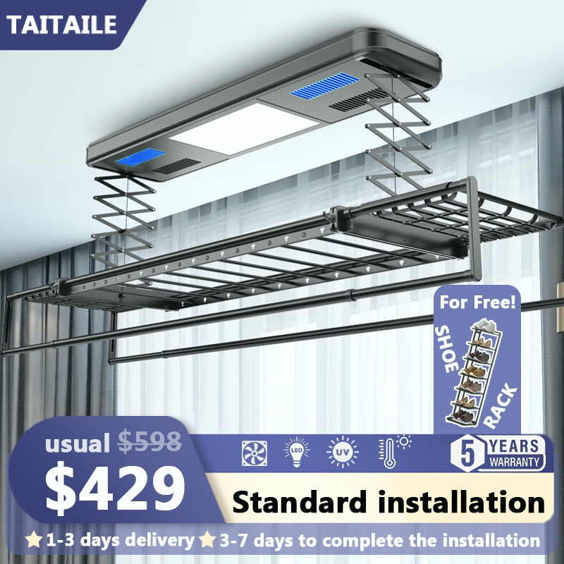 Automated Laundry Rack System (Installation / Indoor Clothes Drying