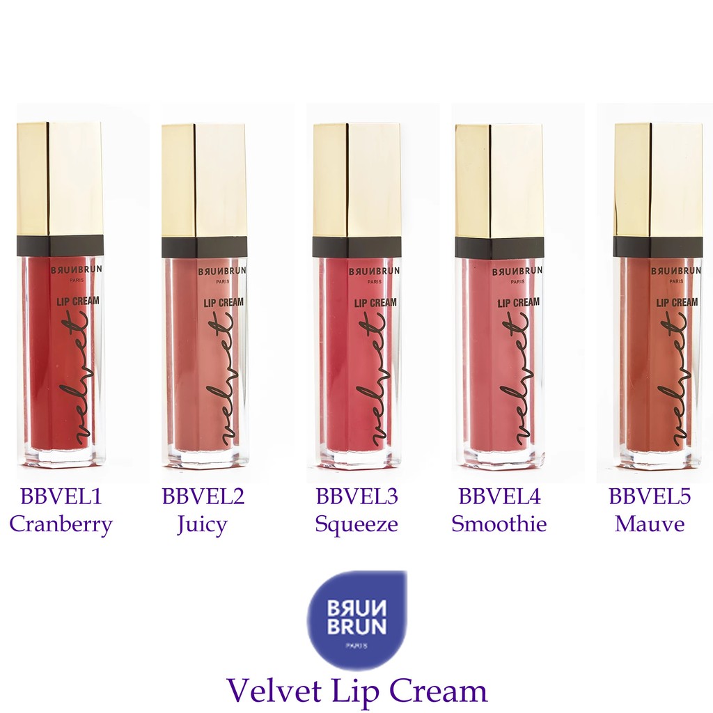 Brunbrun Paris Velvet Lip Cream Bbvel Shopee Singapore