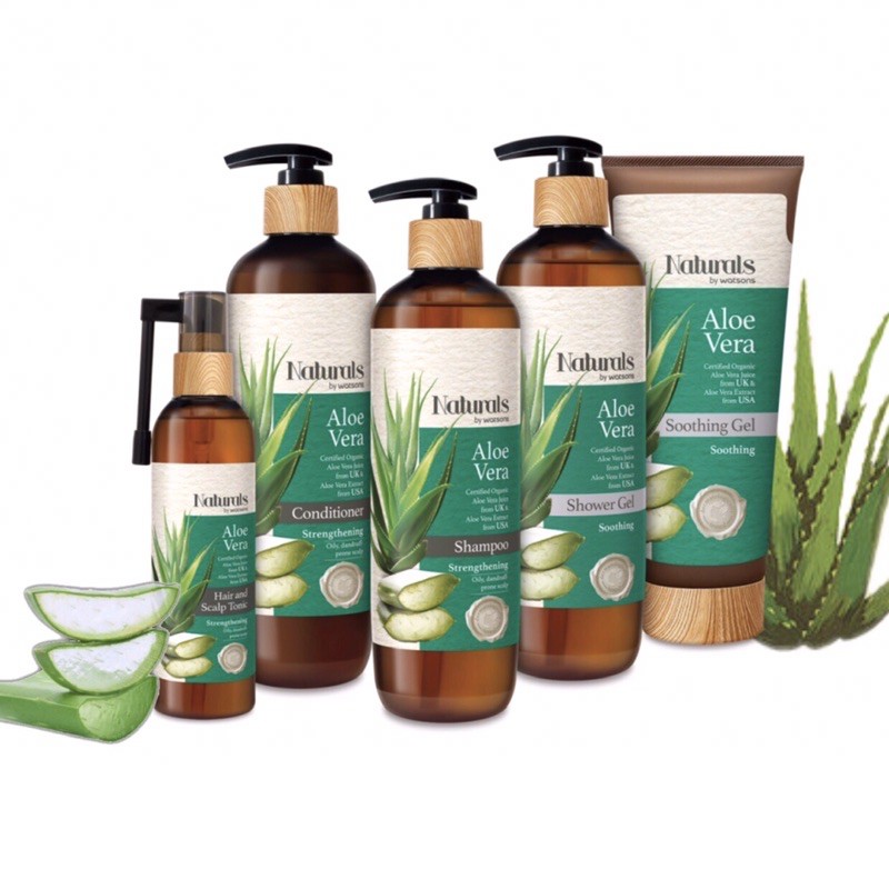 Shop Malaysia Naturals Aloe Vera Shampoo Conditioner Shower Gel Hair And Scalp Tonic Lip Balm Shopee Singapore