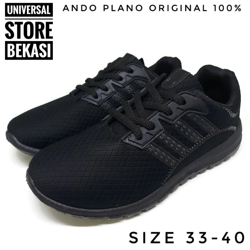 Boys Girls School Shoes Ando Plano Black Full Strap Elementary School High School Sports Shoes Shopee Singapore