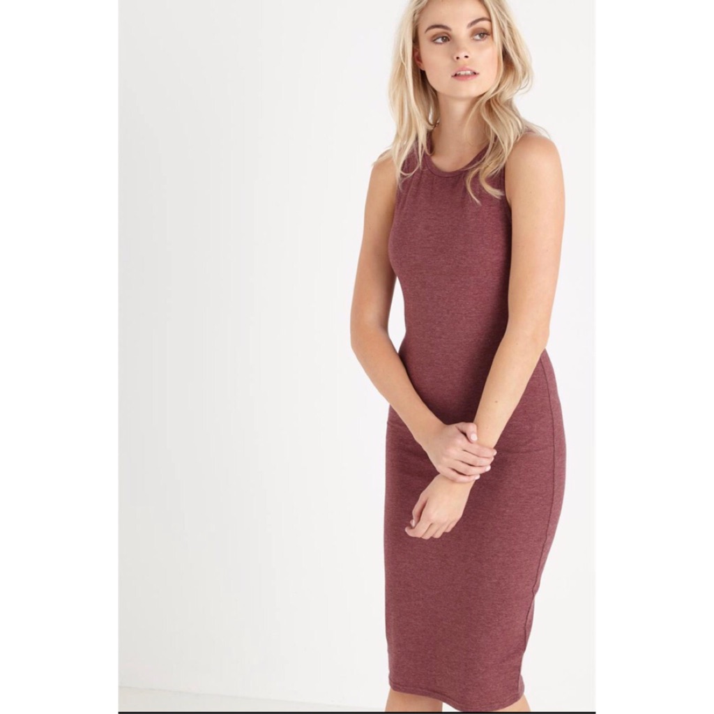 midi bodycon t shirt dress